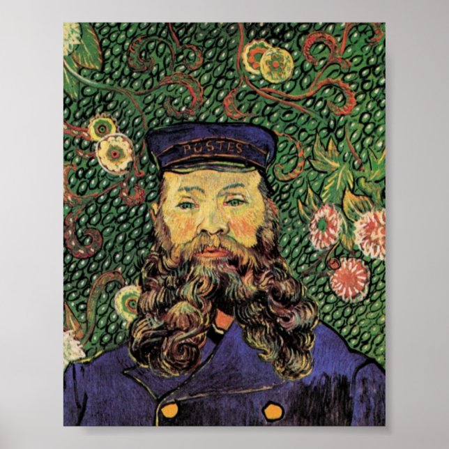 Portrait of the Postman Joseph Roulin by Van Gogh Poster (Front)