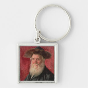 Portrait of the Rabbi of Nadvorno, c.1910 (oil on Key Ring