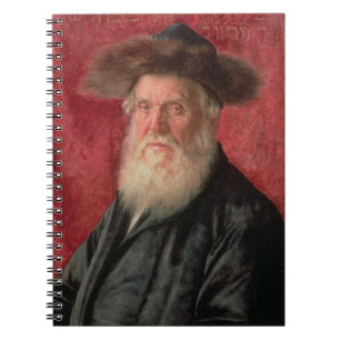 Portrait of the Rabbi of Nadvorno, c.1910 (oil on Notebook