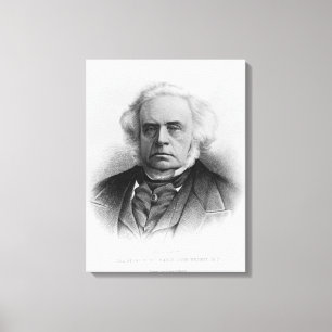 Portrait of The Right Honourable John Bright Canvas Print