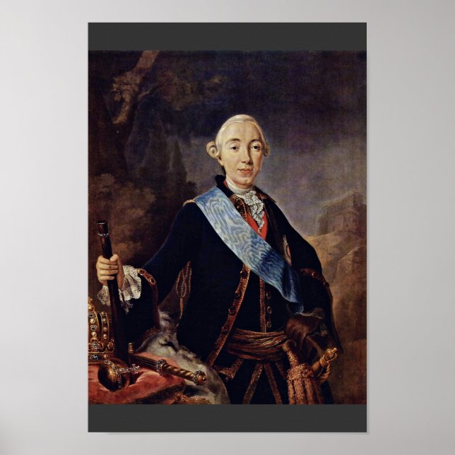 Portrait Of The Russian Emperor Peter Iii. By Pfan Poster (Front)