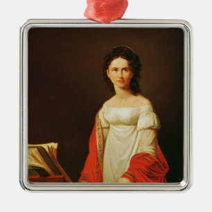 Portrait of the singer Anna Borunova, 1821 Metal Tree Decoration