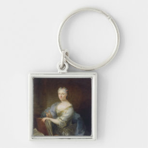 Portrait of the singer Marie-Louise Desmatins Key Ring