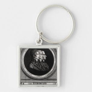 Portrait of the Three Consuls of the Republic Key Ring