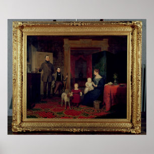 Portrait of the Van Cortland Family, c.1830 Poster