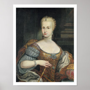 Portrait of the Wife of Pietro Leopoldo di Lorena, Poster