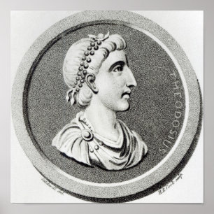 Portrait of Theodosius Poster