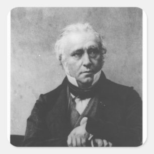 Portrait of Thomas Babington Macaulay Square Sticker