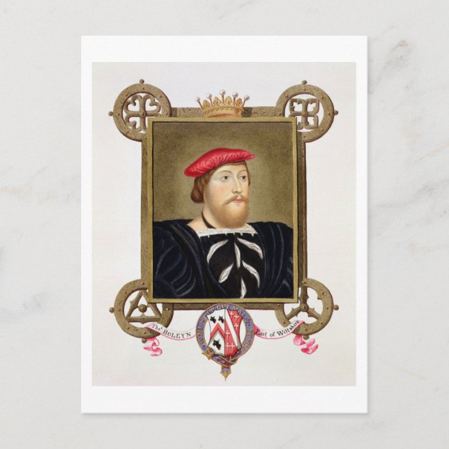 Portrait of Thomas Boleyn (1477-1539) Earl of Wilt Postcard (Front)