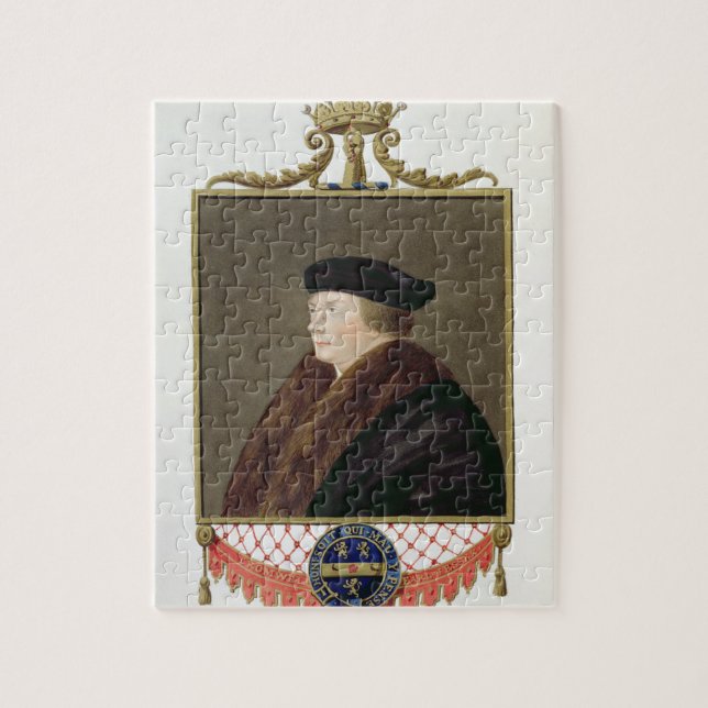 Portrait of Thomas Cromwell (c.1485-1540) Ist Earl Jigsaw Puzzle (Vertical)