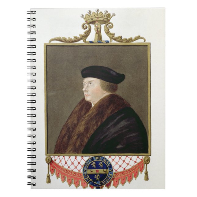 Portrait of Thomas Cromwell (c.1485-1540) Ist Earl Notebook (Front)