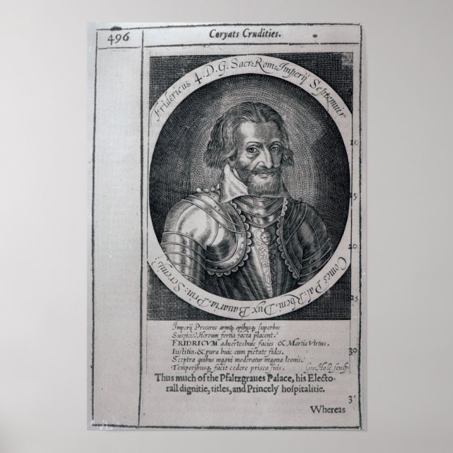 Portrait of Thomas from 'Coryate's Crudities' Poster (Front)