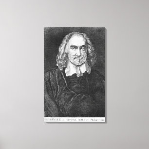 Portrait of Thomas Hobbes Canvas Print