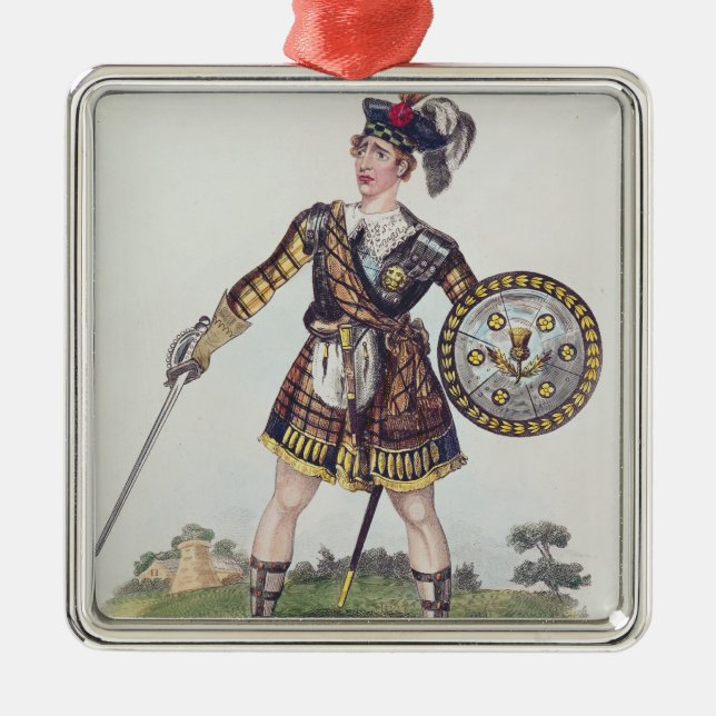 Portrait of Thomas James Serle Metal Tree Decoration (Front)