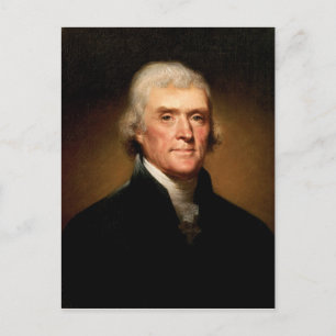 Portrait of Thomas Jefferson by Rembrandt Peale Postcard