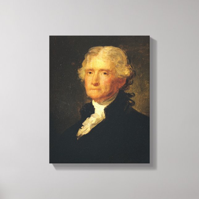 Portrait of Thomas Jefferson Canvas Print (Front)