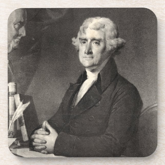 Portrait of Thomas Jefferson Coaster (Front)