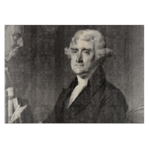 Portrait of Thomas Jefferson Cutting Board