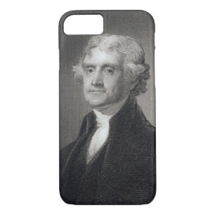 Portrait of Thomas Jefferson, engraved by Henry Br iPhone 8/7 Case