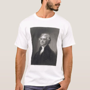 Portrait of Thomas Jefferson, engraved by Henry Br T-Shirt