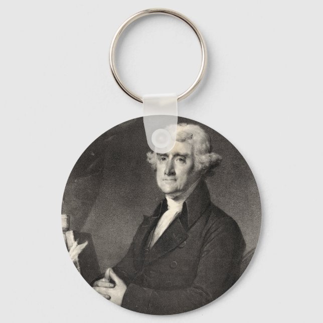Portrait of Thomas Jefferson Key Ring (Front)