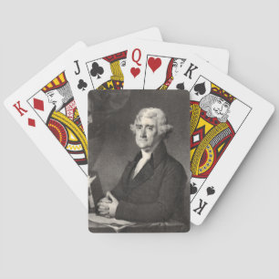 Portrait of Thomas Jefferson Playing Cards