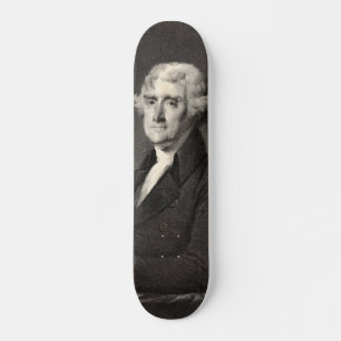 Portrait of Thomas Jefferson skateboard