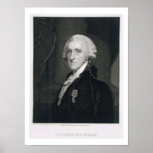 Portrait of Thomas McKean, engraved by Thomas B. W Poster