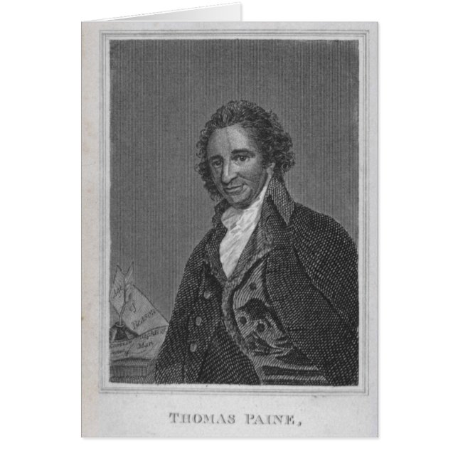 Portrait of Thomas Paine  from Volume I (Front)