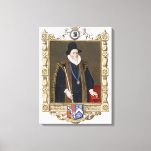 Portrait of Thomas Sackville (1536-1608) 1st Baron Canvas Print