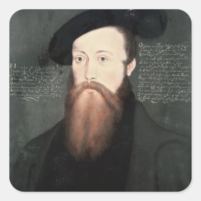Portrait of Thomas Seymour  Baron Seymour Square Sticker (Front)