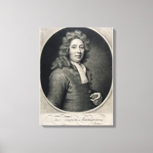 Portrait of Thomas Tompion engraved by John Canvas Print