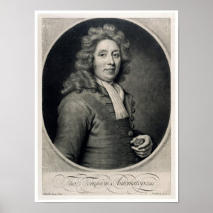 Portrait of Thomas Tompion engraved by John Poster