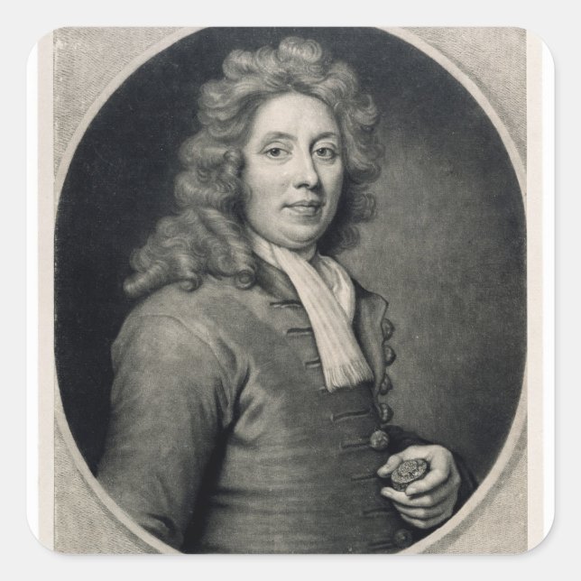 Portrait of Thomas Tompion  engraved by John Square Sticker (Front)