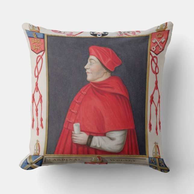 Portrait of Thomas Wolsey (c.1475-1530) Cardinal a Cushion (Front)
