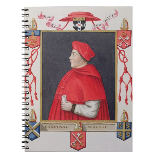 Portrait of Thomas Wolsey (c.1475-1530) Cardinal a Notebook (Front)