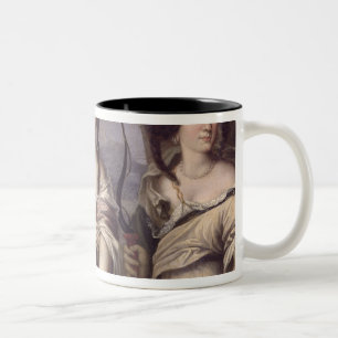 Portrait of three of nieces of Cardinal Two-Tone Coffee Mug
