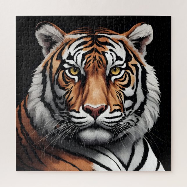 Portrait of tiger jigsaw puzzle (Vertical)
