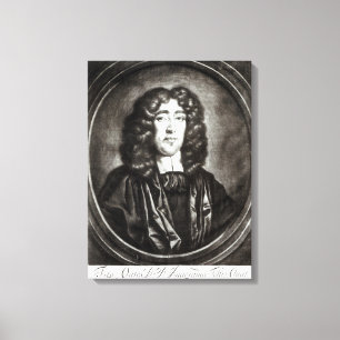 Portrait of Titus Oates  engraved by R. Thompson Canvas Print