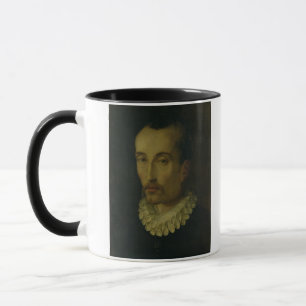 Portrait of Torquato Tasso, 1585-90 (oil on panel) Mug