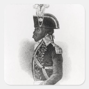 Portrait of Toussaint L'Ouverture Square Sticker