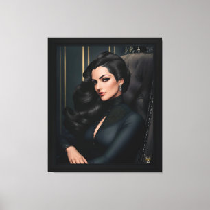 Portrait Of Tressa Straninski by Xzendor7 Canvas Print