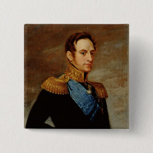 Portrait of Tsar Nicholas I 1826 15 Cm Square Badge