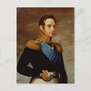 Portrait of Tsar Nicholas I  1826 Postcard
