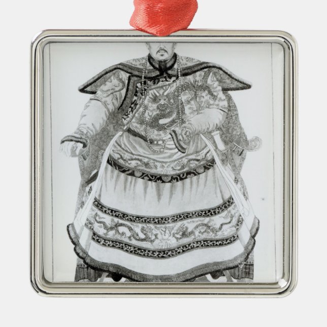 Portrait of Tsien-Loeng Metal Tree Decoration (Front)