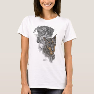 Portrait of Two Dobermans T-Shirt