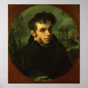 Portrait of Vassily Zhukovsky, 1816 Poster