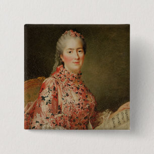 Portrait of Victoire of France 15 Cm Square Badge
