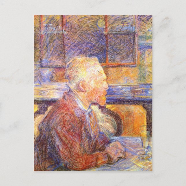 Portrait of Vincent Van Gogh by Toulouse-Lautrec P Postcard (Front)