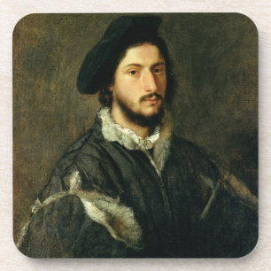 Portrait of Vincenzo Mosti (oil on canvas) Coaster